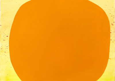 Bright yellow ground with deep yellow shape